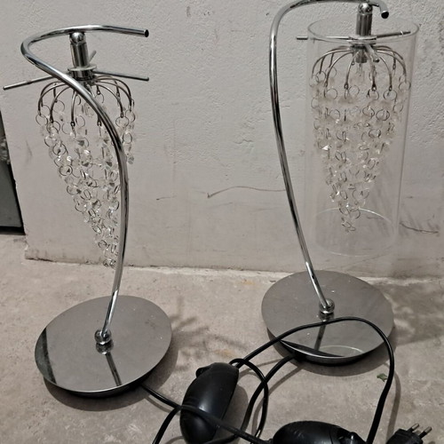 Table lamps used, set of two with dimmer switch