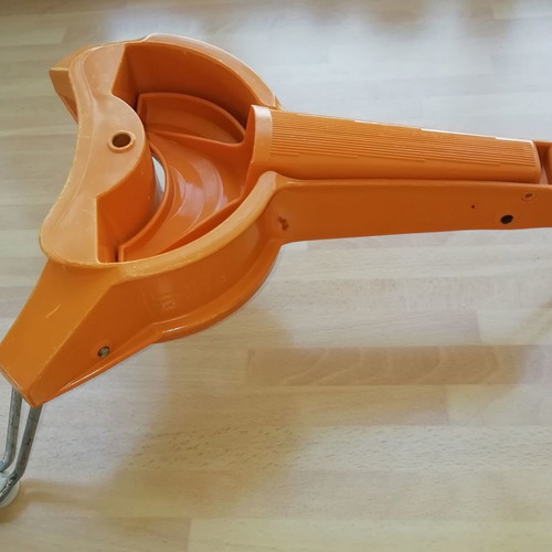 Mouli-Julienne manual vegetable cutter used, vintage Moulinex
