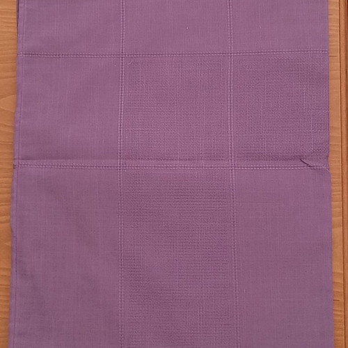Purple tablecloth with checkered pattern, new, 180x140 cm