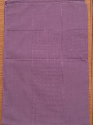 Purple tablecloth with checkered pattern, new, 180x140 cm