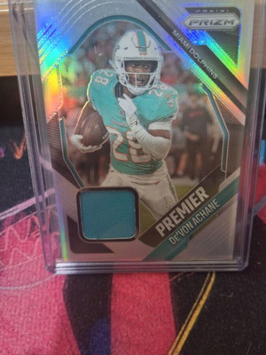 Panini Prizm Football De'Von Achane Miami Dolphins Premier Jersey Patch κάρτα καινούργια