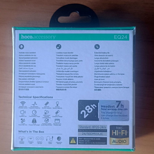 Wireless earbuds new, Hoco EQ24