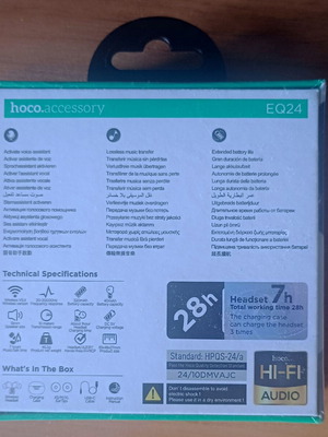 Wireless earbuds new, Hoco EQ24