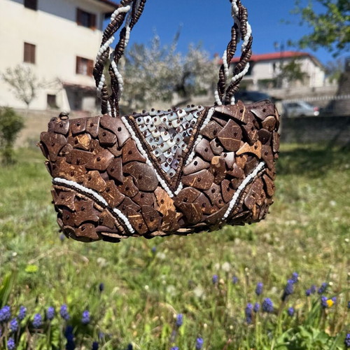 Handmade bag brown new