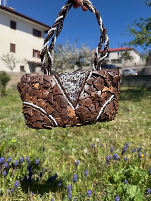 Handmade bag brown new