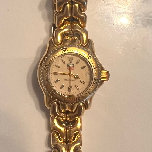 Vintage women's TAG Heuer Limited Edition watch used, gold tone