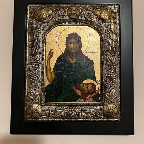 Clarte Saint John the Baptist Icon 925 Silver used