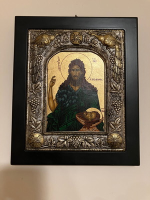 Clarte Saint John the Baptist Icon 925 Silver used
