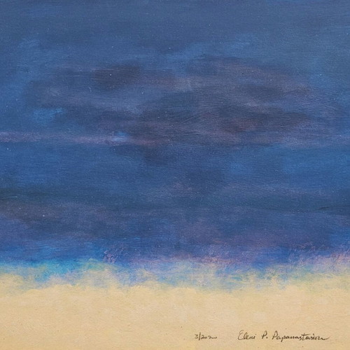 On the Island II painting like new, acrylic sea Aegean
