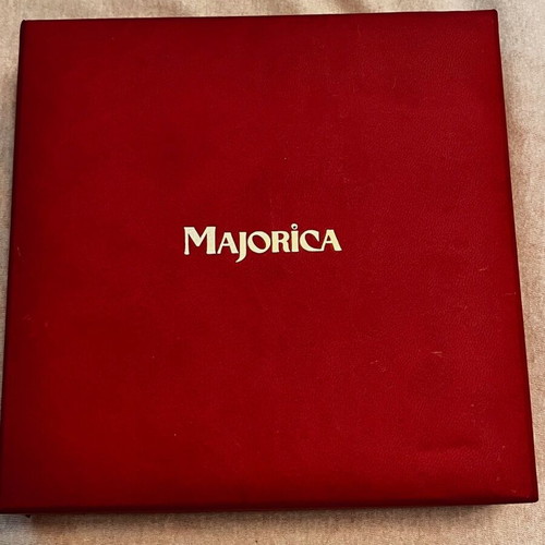 Faux Bijoux Majorica multicolor necklace used with box