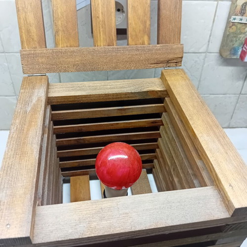 Portatif handmade lamp from ecological materials like new
