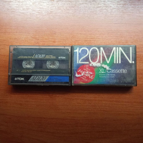 TDK AD 120 Micra audio tapes used, pack of 2, 1980s