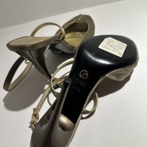 Armani Jeans gold sandals, size 39.5
