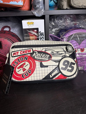 Loungefly Disney Pixar Cars Lightning McQueen Sling Bag New