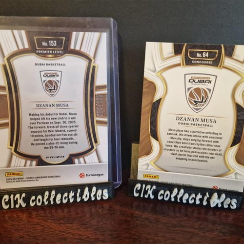 Panini Euroleague Select Dubai Musa card pack 2 new