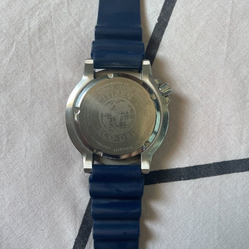 Citizen Promaster Eco-Drive Diver 200m BN0151 used, blue rubber strap