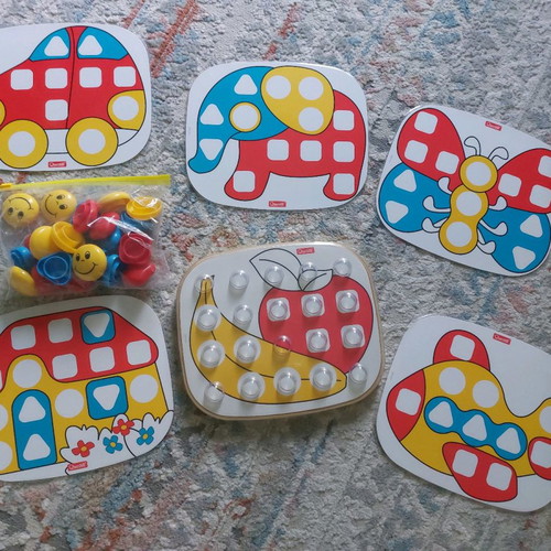 Educational shape learning game used