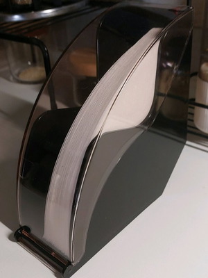 Plastic coffee filter holder new with top or bottom opening