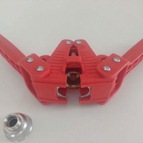Ferrari Group Emily Bottle Capper with Lever for 26 mm Caps, Red