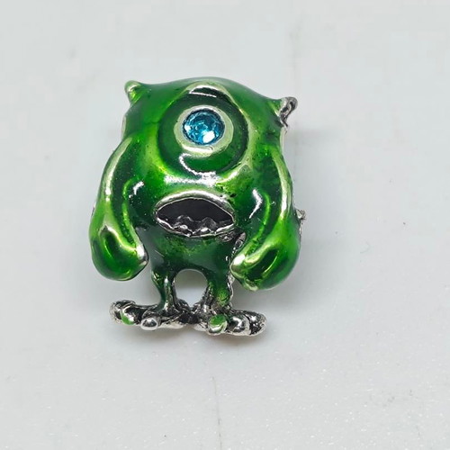 Monsters Inc Mike Wazowski Silver Charm 925 like new