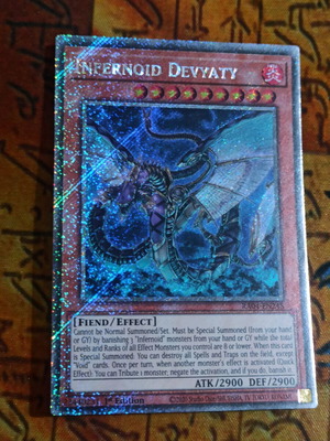 Infernoid Devyaty Platinum Secret Rare κάρτα σαν καινούργιο