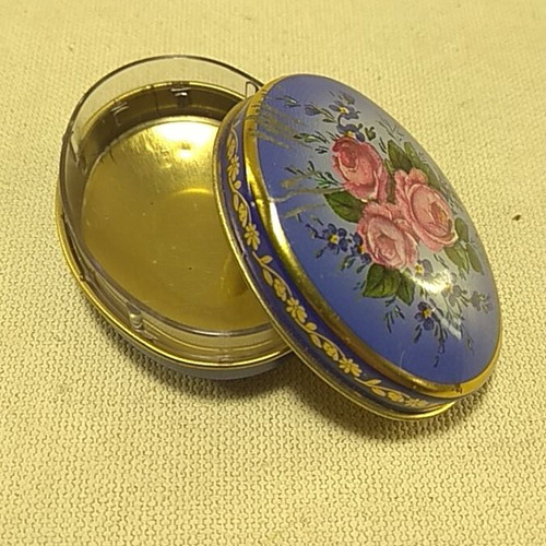 Vintage metal tin box used by The Chambers Candy Company