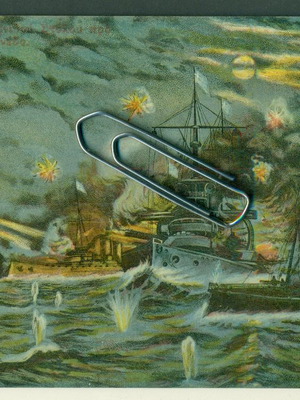 Postcard Naval Battle of Tenedos 1912,1913 used in excellent condition
