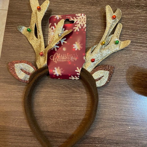 Christmas reindeer headbands new, set of 2 pieces