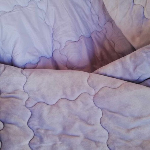 Double Flannel Quilt new, velour and Microsilk 230x220 cm
