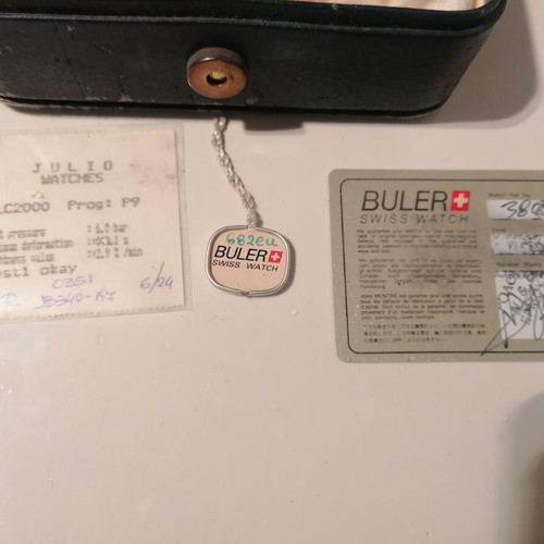 Buler Swiss chronograph watch like new, blue and silver