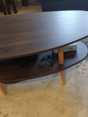 Coffee table MDF 108x62x45 with 2 levels like new