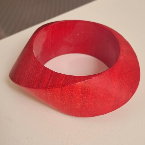 Wave wooden bracelet handmade like new