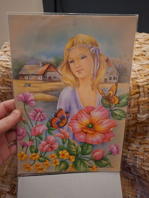 Vintage 1990 stationery set with 6-page block and 4 envelopes new