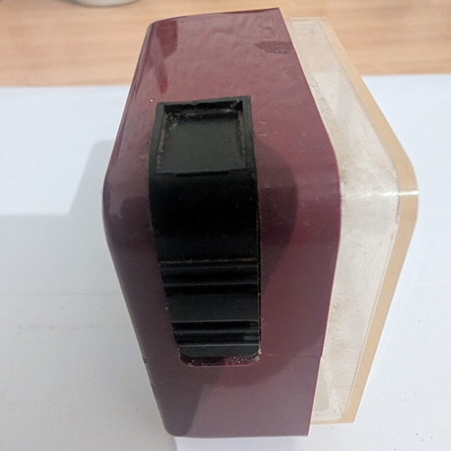 Jantar vintage Soviet table clock quartz