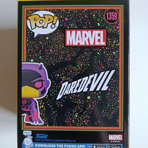 Funko Pop Marvel Daredevil Shadowland Blacklight #1359 Special Edition