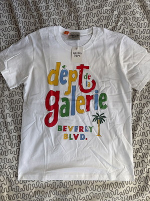 Gallery Dept Beverly Blvd T-shirt new, size M, white
