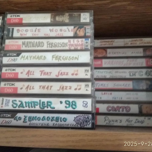 Audio cassette tapes used, pack with foreign music, rewritable