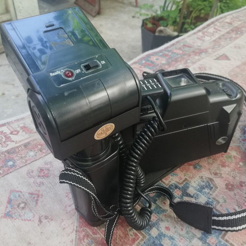 Sony Big Royal View vintage 35mm film camera used with flash