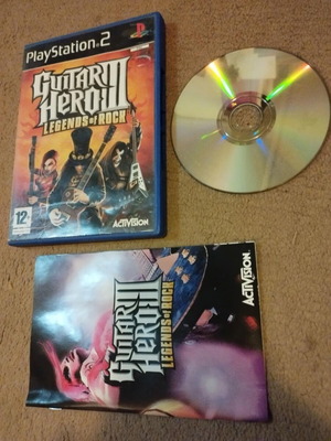 Guitar Hero III Legends of Rock PS2 game μεταχειρισμένο, πλήρες