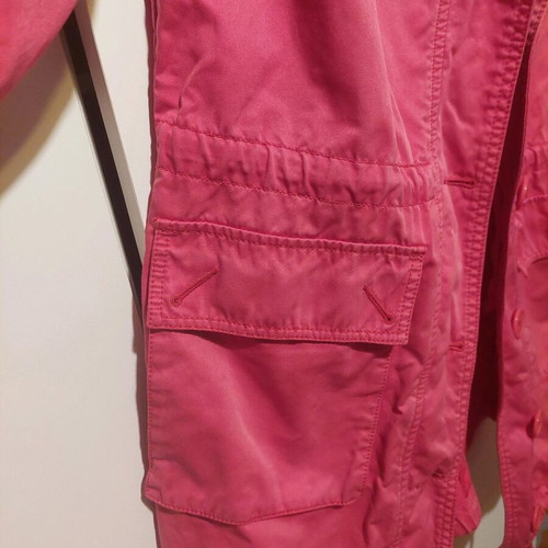 Benetton cotton coral trench coat like new, size M