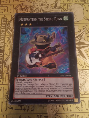 Muzurhythm The String Djinn μεταχειρισμένη συλλεκτική κάρτα Yu-Gi-Oh!