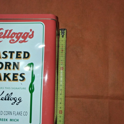Kellogg's Corn Flakes metal tin used, collectible