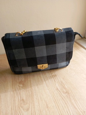 Women’s suede bag new gray A To Z Greek