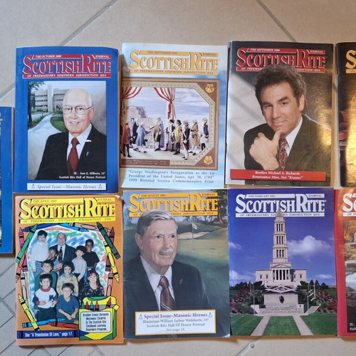 Scottish Rite Journal of Freemasonry used, 19 issues 1990-2001 English