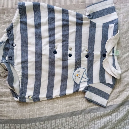 Prenatal baby bodysuit nautical style like new for 3-6 months