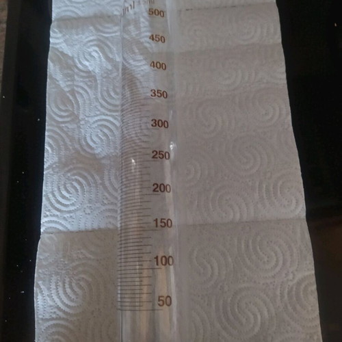 Glass volumetric cylinder 500 ml like new