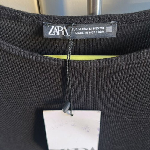 Midi dress Zara black size M new