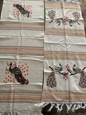 Handmade embroidered runners with details new