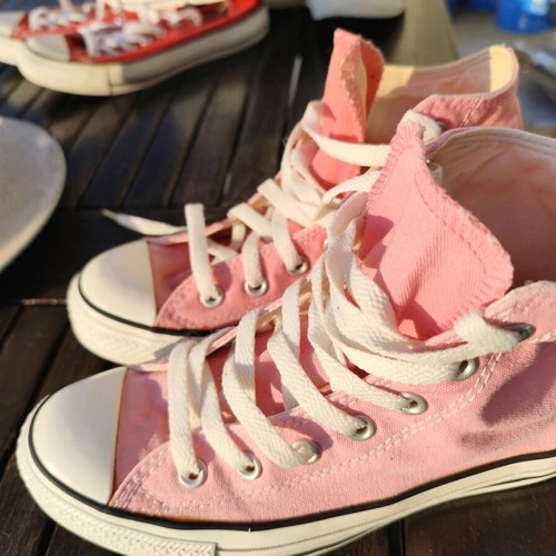 Converse All Star shoes pink ankle boots like new size 37.5