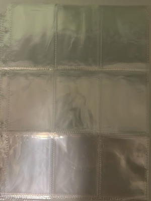 Binder pages for trading cards set of 10, like new